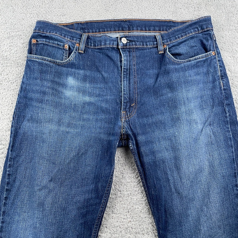 Levis 559 Jeans Mens 39x34 Blue Denim Straight Leg Relaxed Loose Fit Casual